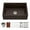 Mocha, variant on Houzer Quartztone 30 in Cloud Granite Composite Apron Front Farmhouse Single Bowl Workstation Kitchen Sink with Accessories - W-130 CLOUD-C