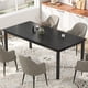 thumbnail image 1 of Kojooin Mesa de Comedor Industrial Moderna, Mesa Rectangular Espaciosa con Patas de Madera y Metal Diseñadas, Esquinas Redondeadas Seguras, Fácil Montaje para Uso en Comedor, Sala de Estar U Oficina, 1 of 7