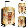 thumbnail image 2 of Welcome Fall Chesapeake Bay Retriever Strolling Through the Autumn Maple Forest Travel Luggage Cover Chessie Dog Lover Suitcase Dust Protective Decor - 12012, 2 of 5