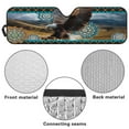 thumbnail image 6 of Uorisanigo Windshield Sun Shade for Rubicon Sahara TJ JK JKU 2 & 4 Door, Foldable Front Window Sun Visor Blocks UV Rays Foldable Mandala Floral Bald Eagle Sunshade, Outdoor Camping, 6 of 7
