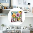 thumbnail image 5 of nygtbtfer  Hello Spring Pillow Cover Farmhouse Colorful Decor Throw Pillowcase Seasonal Outdoor Porch Decorative Cushion Case for Bed Sofa Couch Home Decorations  White, 5 of 7