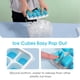 thumbnail image 4 of Bandeja para cubitos de hielo DOQAUS con tapa y papelera, paquete de 4 unidades de silicona, 4 of 9