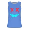 thumbnail image 4 of Camisetas de Tanque de los Hombres Tanque de los Hombres Incolor Gradiente de Impresión Cuello Redondo Correa Delgada Fuga Atrás Regular Casual Deportes Blusas de Tanque, 4 of 5