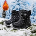 thumbnail image 4 of Zshosam Toddler Boots Kids Snow Boots for Boys Girls Toddler Winter Outdoor Boots Waterproof with Lined Size 13.5,(Black Little Kids 13.5), 4 of 9