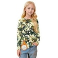 thumbnail image 2 of TQWQT Girls Long Sleeve Shirts Size 9-10 Graphic Girls Tops Tween Girls Clothes Kids Crewneck Cute Tee Shirts Trendy Winter Outfits, 2 of 4