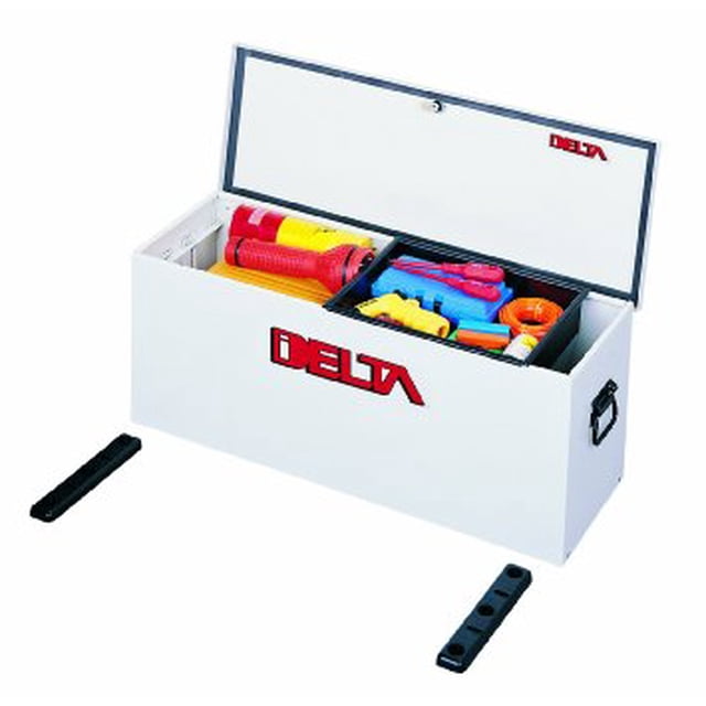 Delta Consolidated Tool Box 810000 Chest; Single Lid; Smooth; White; Steel