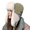 thumbnail image 2 of Women's Ear Flap Hunter Hat with Faux Fur, Cozy Winter Trapper Hat with Full Soft Lining for Cold Weather, 2 of 6