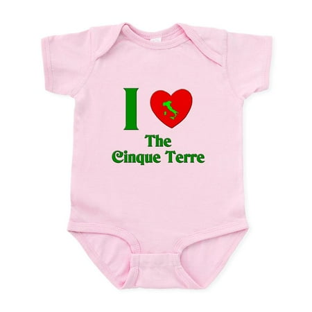 

CafePress - I Love The Cinque Terre Italy Infant Bodysuit - Baby Light Bodysuit Size Newborn - 24 Months