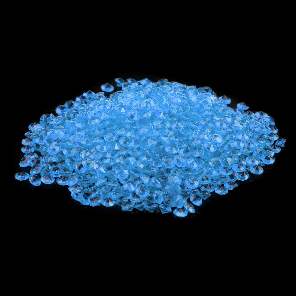 1000 Clear Diamond Confetti Wedding Table Scatter Crystal Decor 4.5mm 1/3ct. 