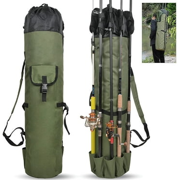 VanRolldex 45.67" Durable Universal Fishing Rod Travel Tube 5 Rod Capacity