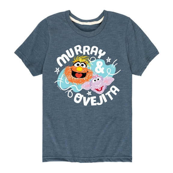 Sesame Street - Murray and Ovejita - Toddler and Youth Short Sleeve Graphic T-Shirt