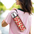 thumbnail image 6 of 20 Oz Red Strawberry Plants Fruit Coffee Tumbler Double Wall Insulated Stainless Steel Water Bottle | Metal Reusable Thermoses Flask with Cup Cap | Leak & Sweat Proof with Anti-Dust Lid, 6 of 7