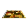 thumbnail image 2 of Ahgly Company Machine Washable Indoor Rectangle Abstract Yellow Contemporary Area Rugs, 3' x 5', 2 of 4