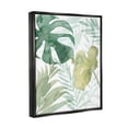 thumbnail image 3 of Layered Tropical Botanical Leaves Botanical & Floral Graphic Art Jet Black Framed Art Print Wall Art, 3 of 6