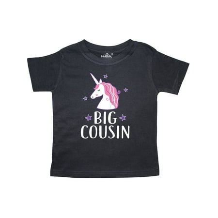

Inktastic Big Cousin Girls Unicorn Announcement Gift Toddler Toddler Girl T-Shirt