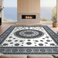 thumbnail image 2 of Design&I 2'x3' Ultra Soft Door Mat, Door Curved Border Interlocking Ring Decorative Front Boho Urg None Fluffy Washable Easy Care Indoor rug for Bedside Entryway, 2 of 7