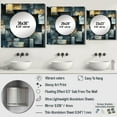 thumbnail image 4 of Designart "Rugged Concrete Illusion Art I" 0 Square Mirror For Wall Decor - Large Grey Square Mirror Printed Wall Decor - Modern Square Living Room Mirror, 4 of 5