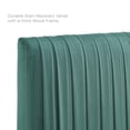 thumbnail image 3 of Tufted Headboard, King Size, Velvet, Teal Blue, Modern Contemporary Urban Design, Bedroom Master Guest Suite, 3 of 10
