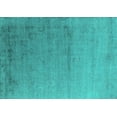 thumbnail image 1 of Ahgly Company Machine Washable Indoor Rectangle Oriental Turquoise Blue Industrial Area Rugs, 6' x 9', 1 of 4