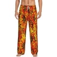 thumbnail image 2 of Goofa Sunflower4 Printed Soft Pajama Pants for Men, Wide Leg Comfy Casual Lounge Yoga Pants-XX-Large, 2 of 9