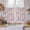 Pink, variant on Pink Spring Floral Kitchen Curtain for Berdoom Living Room Cafe 45 Inch Length, Elegant Farmhouse Flowers Birds Watercolor Tiers Curtains Light Filtering Drapes Window Treatment 2 Panels 52"Wx45"L