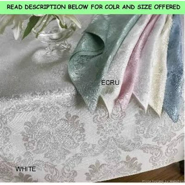 Regency Yellow Damask 60x84 Oval Tablecloth Walmart Com Walmart Com