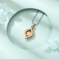 thumbnail image 6 of The Eye of My Heart Urn Necklace Keepsake Paw Print Cremation Jewelry Memorial Urn Jewelry Stainless Steel Urn Necklace, 6 of 7