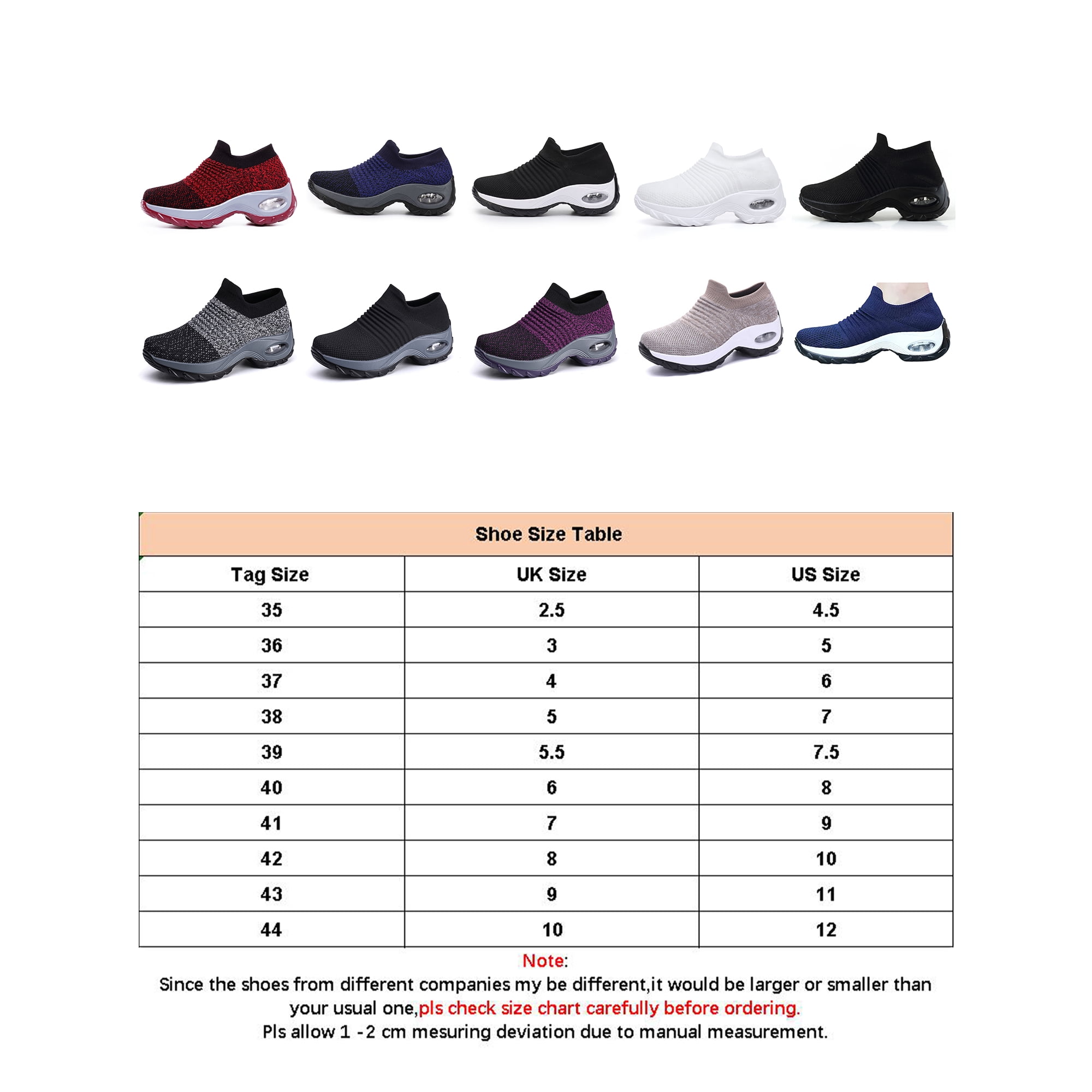 UKAP Women s Walking Shoes Sock Sneakers Mesh Slip On Air Cushion Lady Girls Modern Jazz Dance Easy Shoes Platform Loafers Walmart