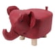 thumbnail image 1 of Reposapiés con forma de elefante, antideslizante, silencioso, cómodo, estable, multiusos, bonito taburete para niños, color rojo, 1 of 14