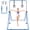 Blue, variant on Gymnastics Bars for Kids with Rings, Junior Kip Training Bars Equipment for Home, Folding Height Adjustable Horizontal Bars