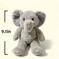 thumbnail image 3 of Soft Elephant Stuffed Animal Doll 9.1in Cuddly Gray Elephant Plush Toys Soothing Sleep Companion, 3 of 5