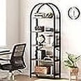 thumbnail image 4 of Yesurprise 5 Tier Bookshelf Industrial Gold Bookcase with Metal Frame Bookcase for Office Organization and Storage Modern Storage Rack Shelf for Home, 4 of 6
