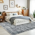 thumbnail image 3 of FairOnly Grey 8'x10'Vintage Non Slip Washable Area Rugs for Living Room Low Pile Foral Printed Rugs for Bedroom Soft Distressed Stain Resistant Indoor Area Rug, 3 of 7