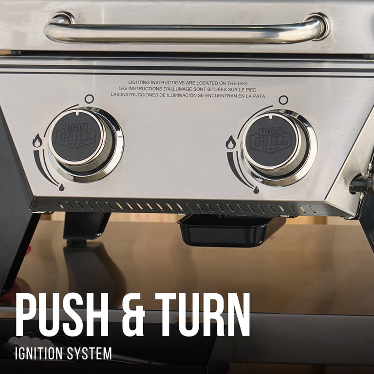 Free Shipping! Expert Grill 2 Burner Tabletop Gas Grill, Stainless
