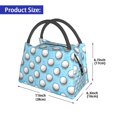 thumbnail image 2 of Easygdp Golf Balls 1 Bolsa de Almuerzo Insulada Reutilizable, Bolsa de Mano y Bandolera para Oficina, Trabajo, Viajes, 2 of 6