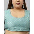 thumbnail image 5 of XL LOVE By Janasya Women's Sea Green Poly Silk Foil Printed Lehenga Choli With Scarf, 5 of 8