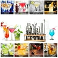 thumbnail image 6 of Kokovifyves Home and Kitchen Clearance Cocktail Shaker Set with Bamboo Stand,23-Piece Set,Gifts for Men Dad Grandpa,Stainless Steel Bartender Kit Bar Tools Set,Home, Bars, Parties, Traveling, 6 of 9
