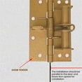 thumbnail image 5 of Boovnll Tool Kit, 2Pcs 4 Inch Invisible Door Spring Hinge Automatic Door Closing Hinge Wooden Door Hinge Multifunctional Door Closer with Positioning 90 Degrees, Tool Set, Home Essentials, 5 of 5