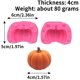 thumbnail image 2 of Molde de silicona de calabaza 3D, 2 pares de moldes de vela reutilizables con efecto antiadherente para hornear dulces, decoración de pasteles, jabón, Halloween, Acción de Gracias, decoración de Navidad esquí esquí Gafas de esquí, 2 of 5