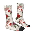 thumbnail image 4 of Yiaed Rose Flowers Print Great elasticity Crew Socks Sports socks for Men and Women, 4 of 5