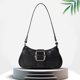 thumbnail image 1 of Bolso de hombro elegante para mujer Bolso de mano clásico retro resistente a los arañazos (negro), 1 of 5
