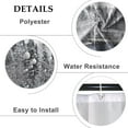 thumbnail image 5 of Winter Holiday Shower Curtains Set Ornaments Pine Trees Nature Lake Scenery Happy New Year Merry Christmas Shower Curtains with Hooks for 72x84 Inches Waterproof Polyester Bathroom Bathtubs, 5 of 6