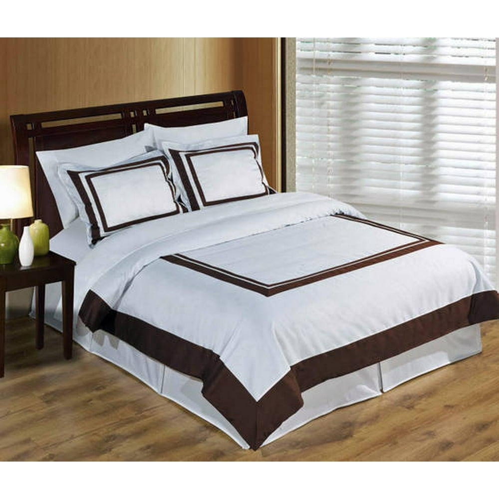 Luxury Soft Hotel 100 Cotton 300 Thread Count Duvet Cover Set Twin