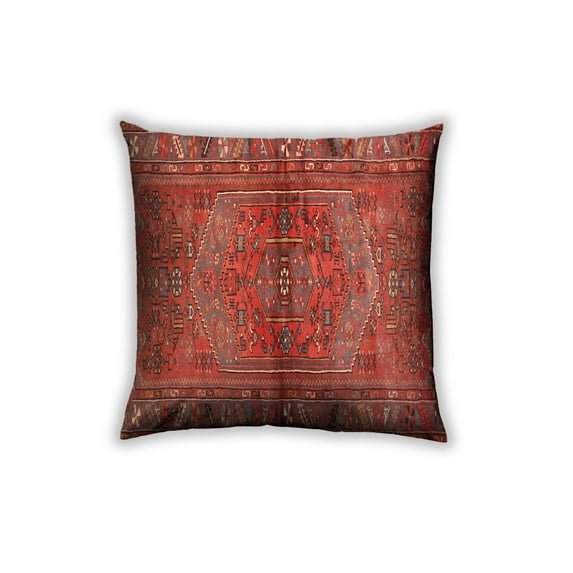 Ahgly Company Outdoor Square Traditional Throw Pillow, 18 inch by 18 inch