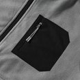 thumbnail image 6 of YOUTHUP Men's Full-Zip Fleece Jacket Classic Straight Fit Stand Collar Warm Winter Coat Outdoor Casual Layering Outerwear, 6 of 10