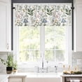 thumbnail image 2 of Valances for Windows Colored Plant Flowers Leaf Butterfly Valance Rod Pocket Window Treatments Curtains for Kitchen Small Windows Living Room Bedroom Bathroom, 42"x18", 2 of 7