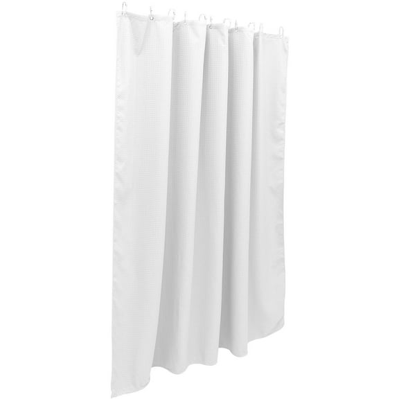 CIMAXIC Bath Curtain 180X180cm White Polyester for Outdoor Use 1 Set