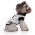 thumbnail image 3 of Puppy Dog Sweater Warm Clothes Small Dogs Coat Bone Pattern Knitting Crochet Clothing, 3 of 8