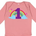 thumbnail image 4 of Inktastic 1st Birthday Rainbow Girls Long Sleeve Baby Bodysuit, 4 of 5