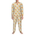 thumbnail image 3 of Honeii Squirrel Eating Nuts Pattern Mens Pajamas Set,2pcs Men's Lounge Long Sleeve Sleep Shirt and Pajama Bottoms Sleepwear Set,Mens Pjs Sets-X-Large, 3 of 7